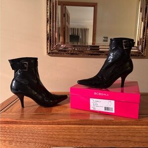 BCBGirls Glossy Black Heeled Boots
